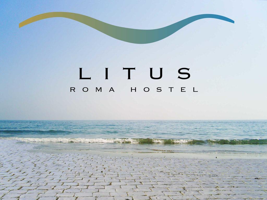 Litus Roma Hostel Lido di Ostia Bagian luar foto Litus Roma Hostel Logo